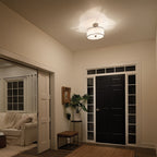 Lacey 3 Light Small Semi-Flush Mount - Mission Bronze