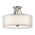 Lacey 4 Light Semi-Flush Mount - Antique Pewter