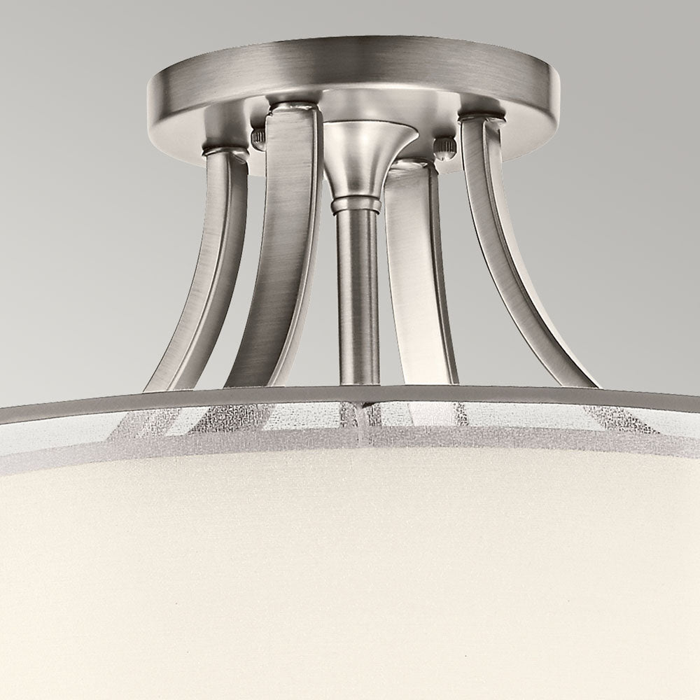 Lacey 4 Light Semi-Flush Mount - Antique Pewter