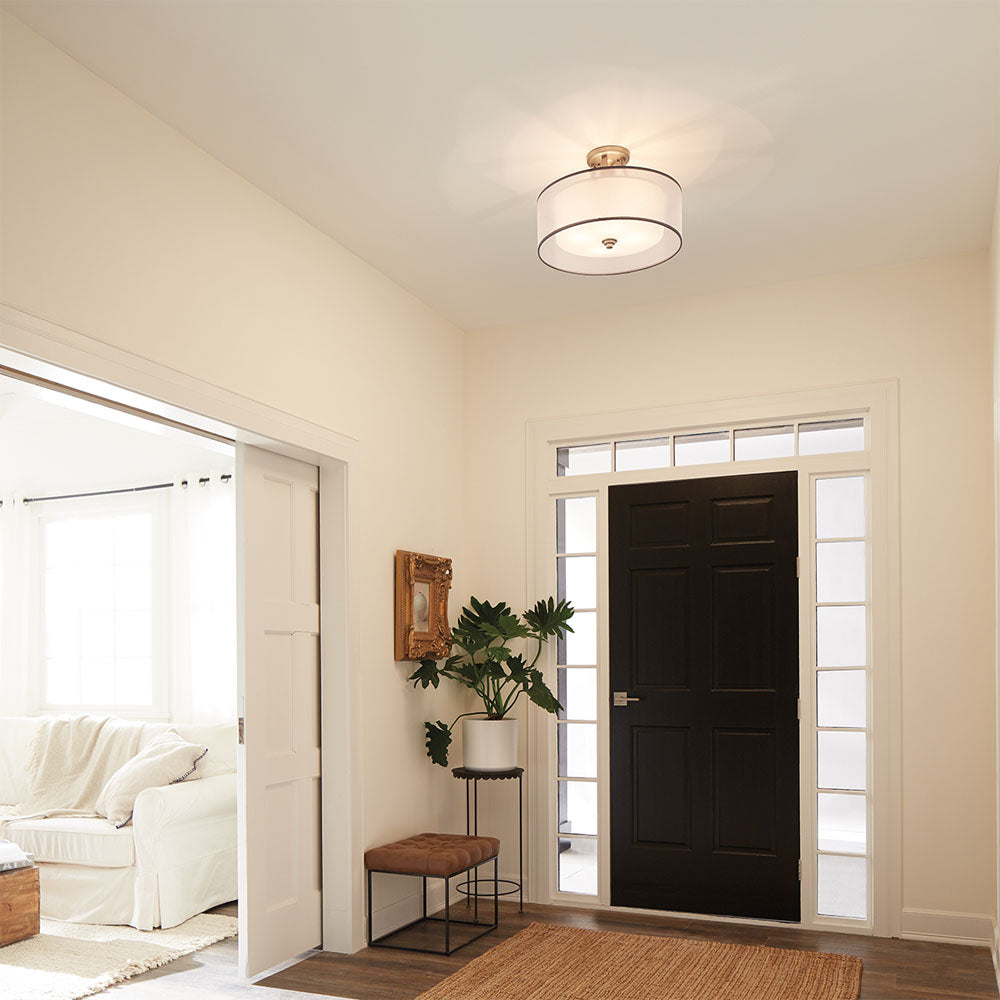 Lacey 4 Light Semi-Flush Mount - Antique Pewter