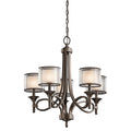 Lacey 5 Light Chandelier - Mission Bronze