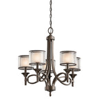 Lacey 5 Light Chandelier - Mission Bronze