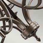 Lacey 5 Light Chandelier - Mission Bronze