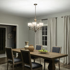Lacey 5 Light Chandelier - Mission Bronze