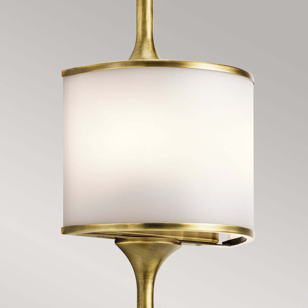 Mona 2 Light Wall Light - Natural Brass