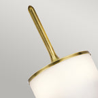 Mona 2 Light Wall Light - Natural Brass