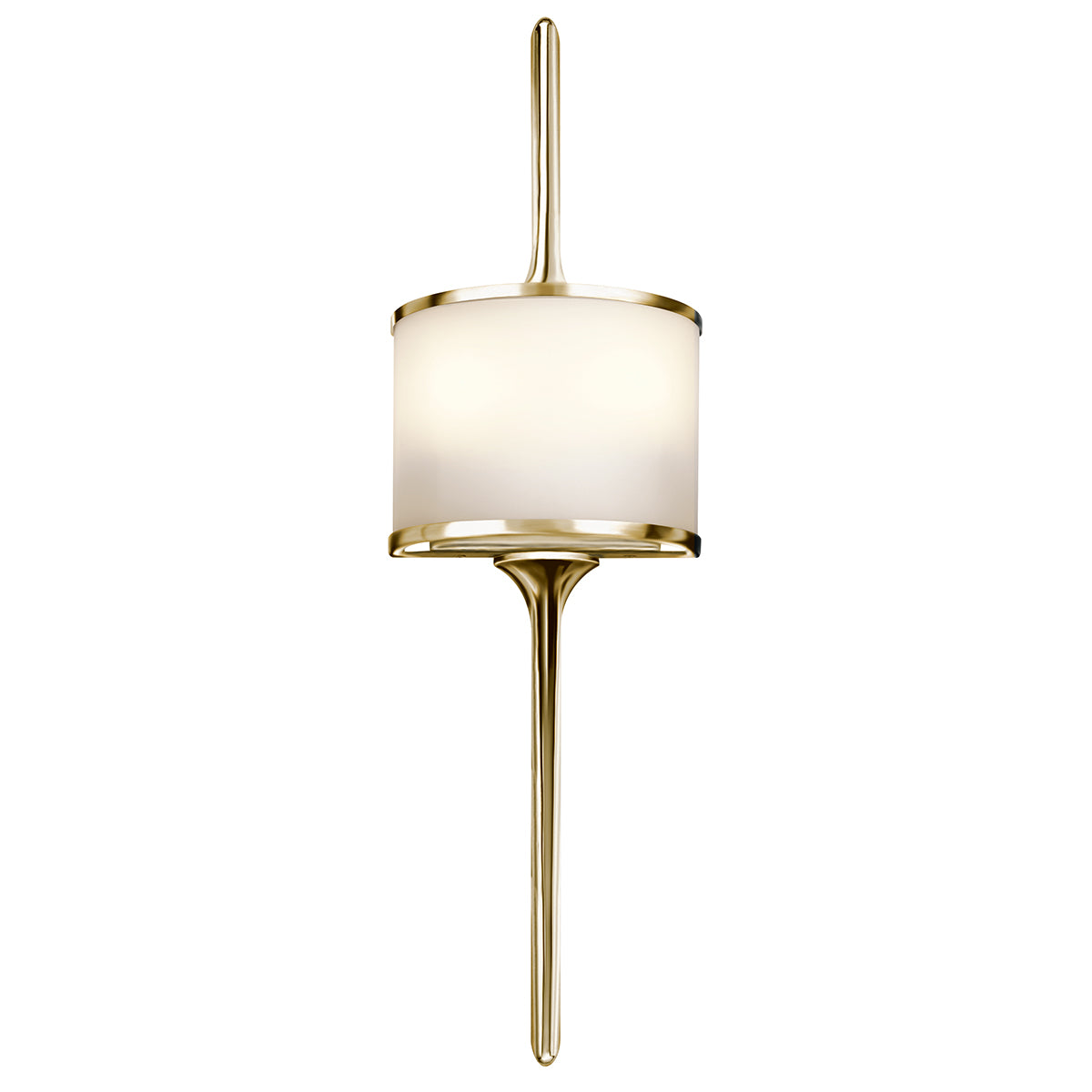 Mona 2 Light Wall Light - Polished Brass