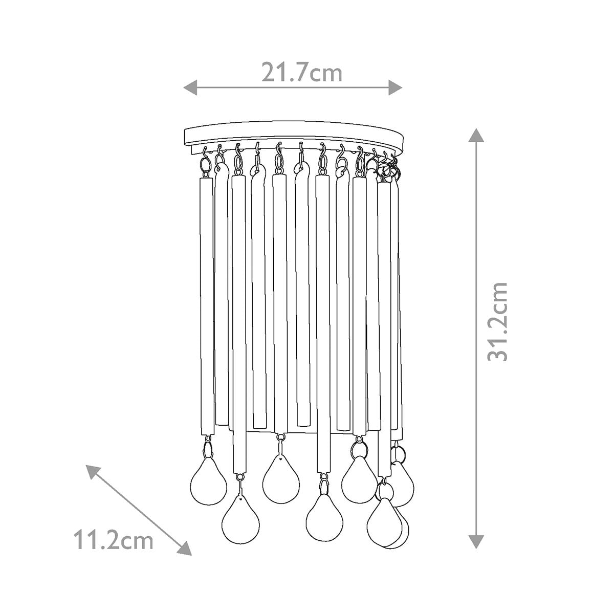 Piper 2 Light Wall Light