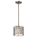 Silver Coral 1 Light Mini Pendant