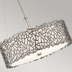 Silver Coral 3 Light Duo-Mount Pendant