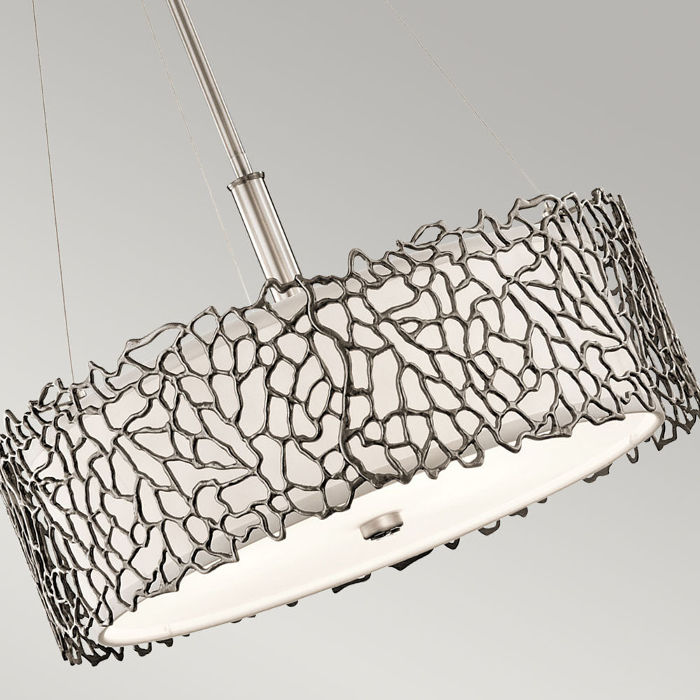 Silver Coral 3 Light Duo-Mount Pendant