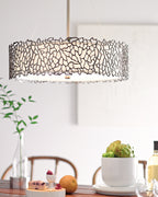 Silver Coral 3 Light Duo-Mount Pendant