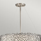 Silver Coral 4 Light Pendant