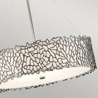 Silver Coral 4 Light Pendant