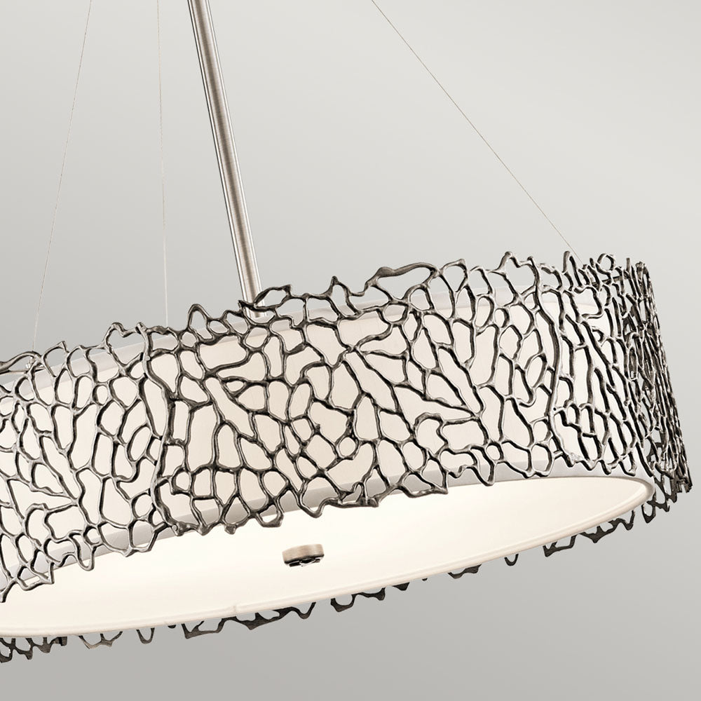Silver Coral 4 Light Pendant