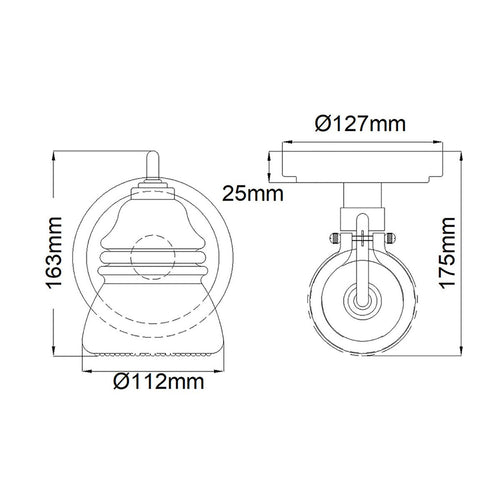 Talland 1 Light Wall Light