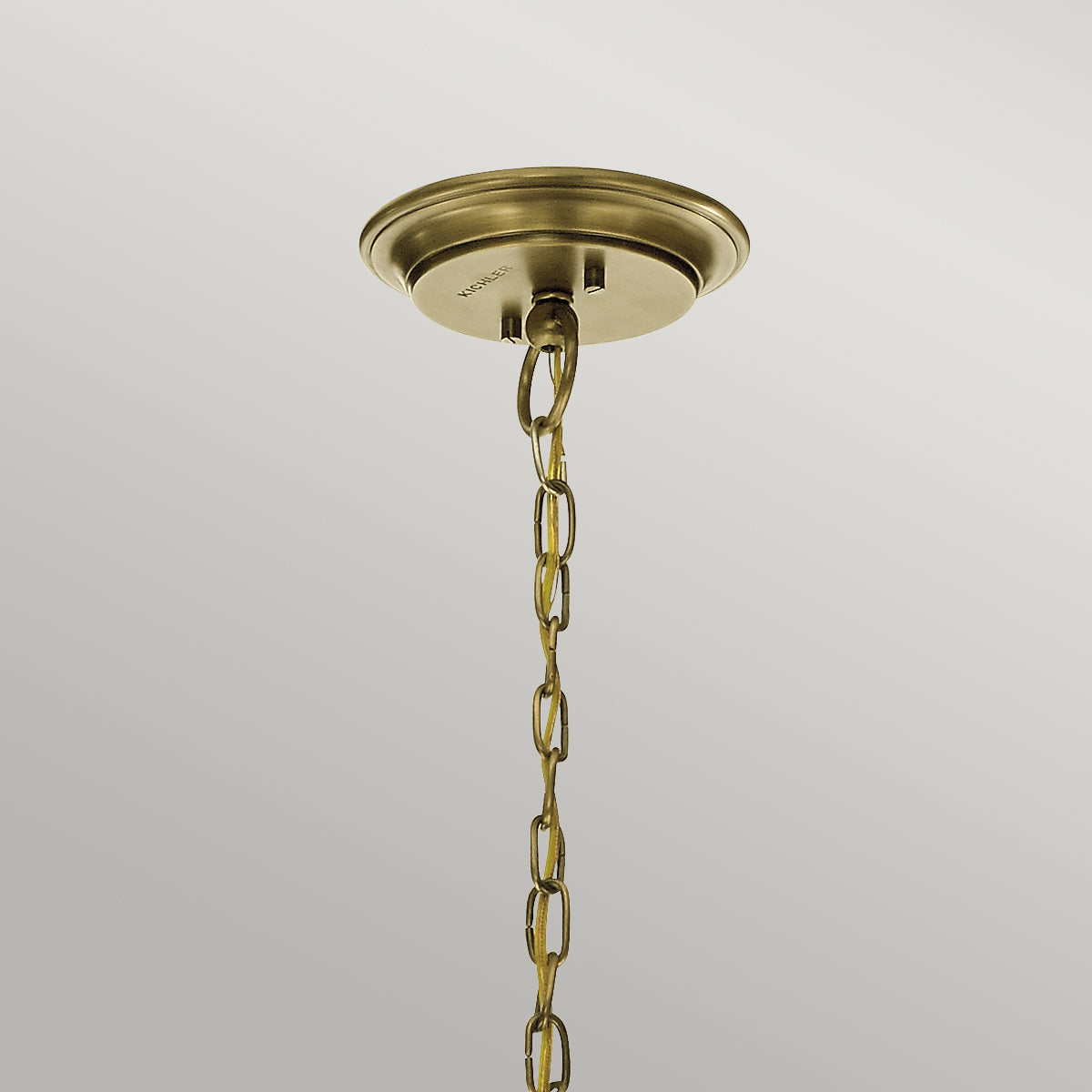 Waverly 3 Light Chandelier - Natural Brass