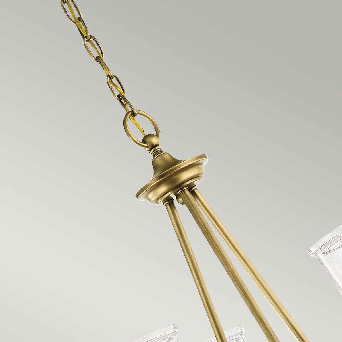 Waverly 3 Light Chandelier - Natural Brass