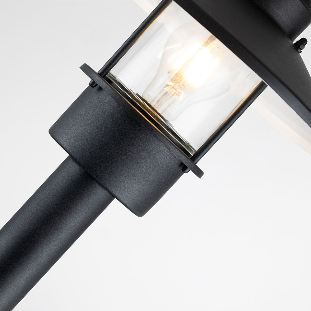Klampenborg 1 Light Bollard - Black