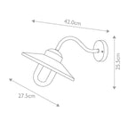 Klampenborg 1 lt Wall Lantern 2