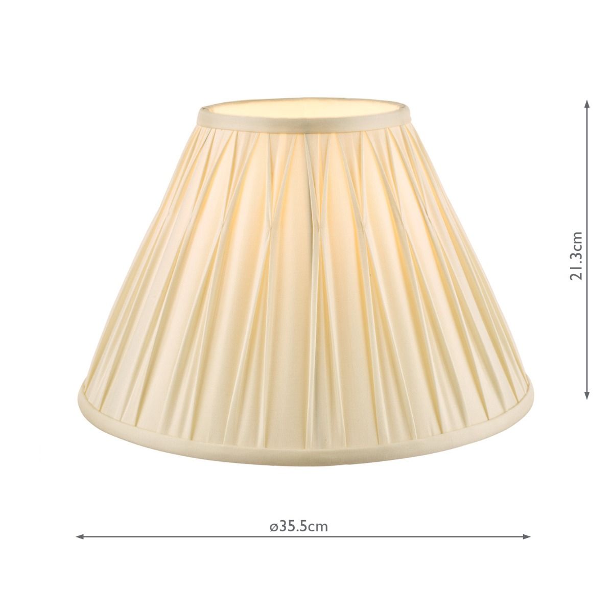 Laura Ashley Fenn Silk Empire Drum Shade Ivory 35cm/14 inch
