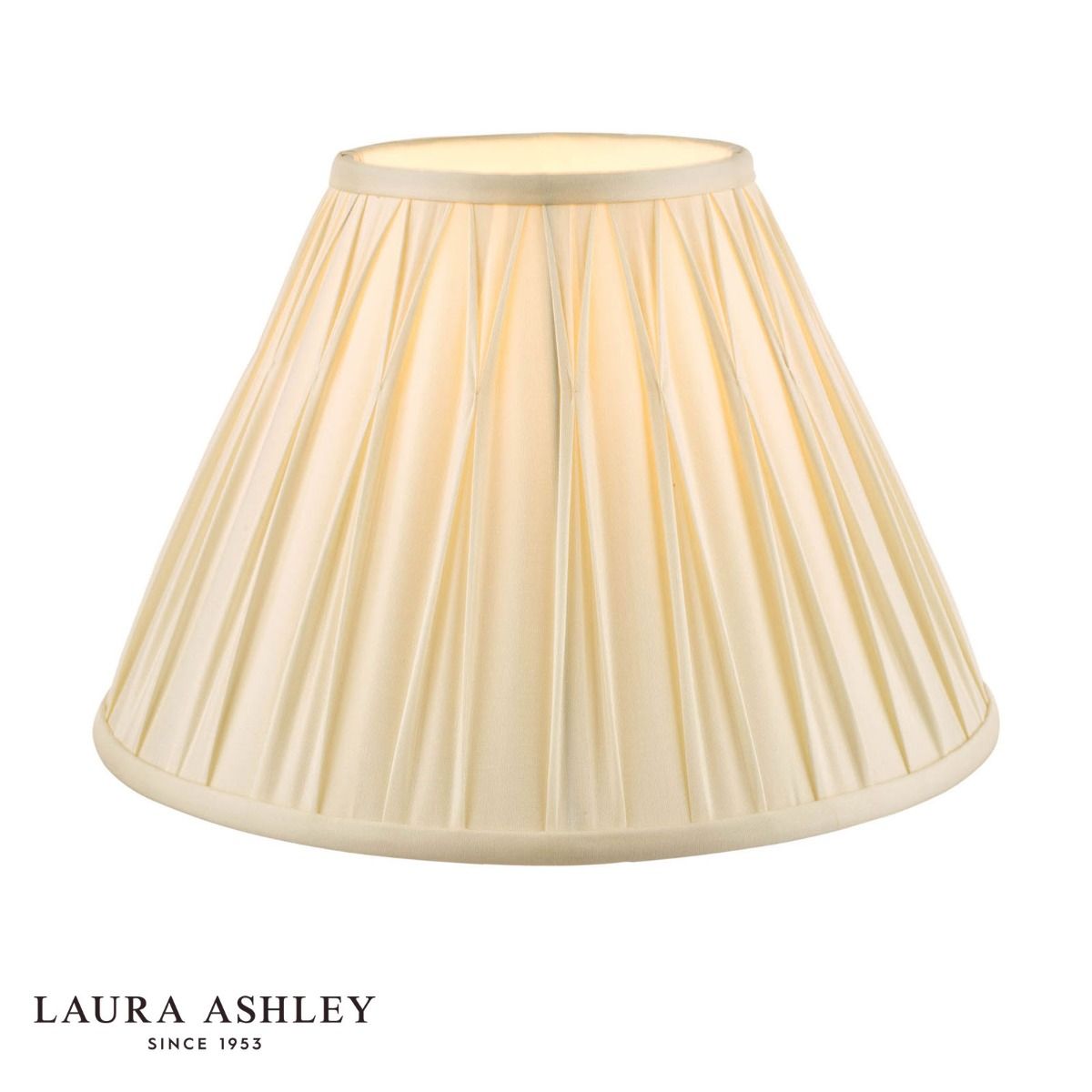 Laura Ashley Fenn Silk Empire Drum Shade Ivory 25cm/10 inch