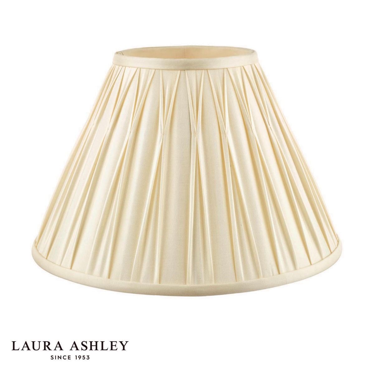 Laura Ashley Fenn Silk Empire Drum Shade Ivory 25cm/10 inch
