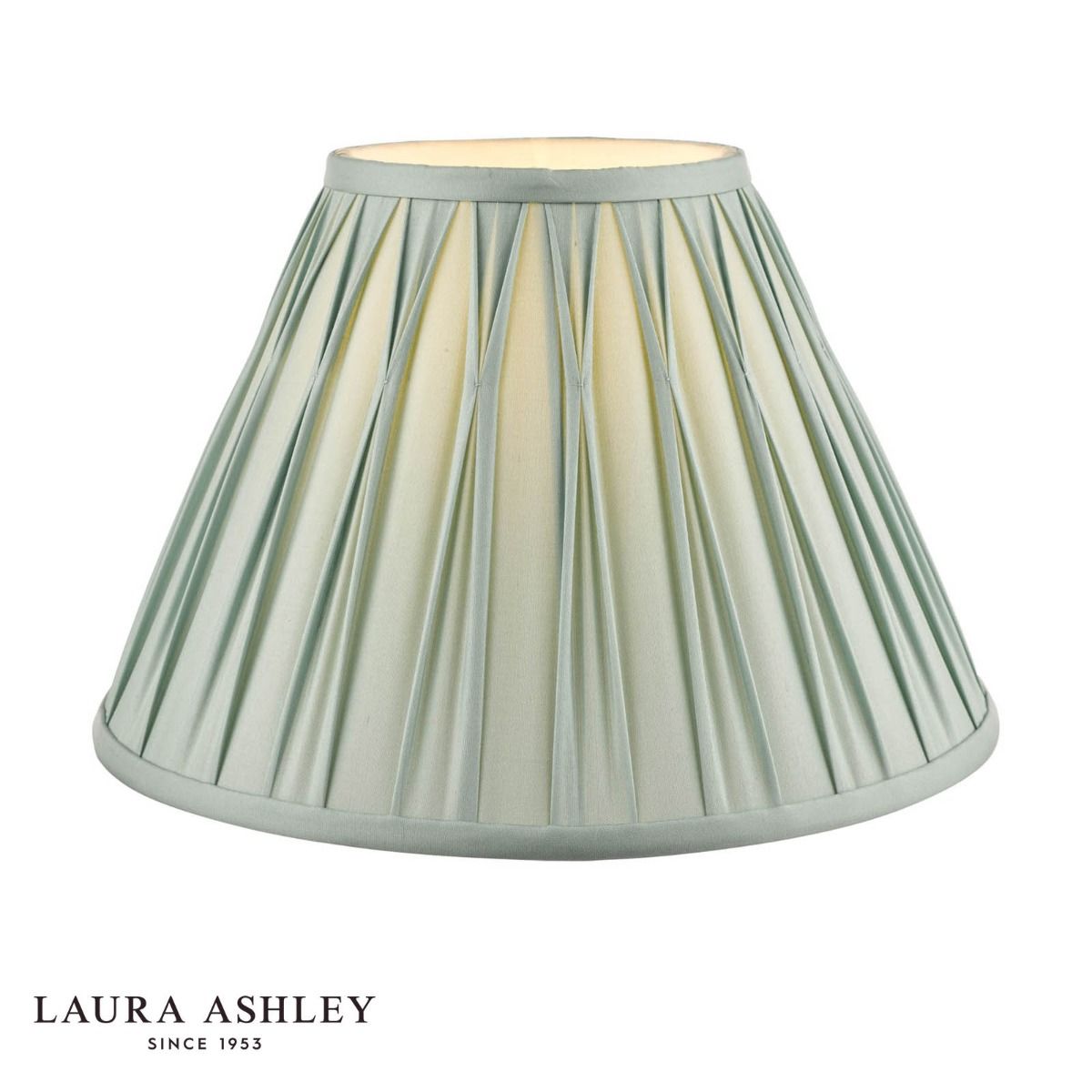 Laura Ashley Fenn Silk Empire Drum Shade Duck Egg 35cm/14 inch