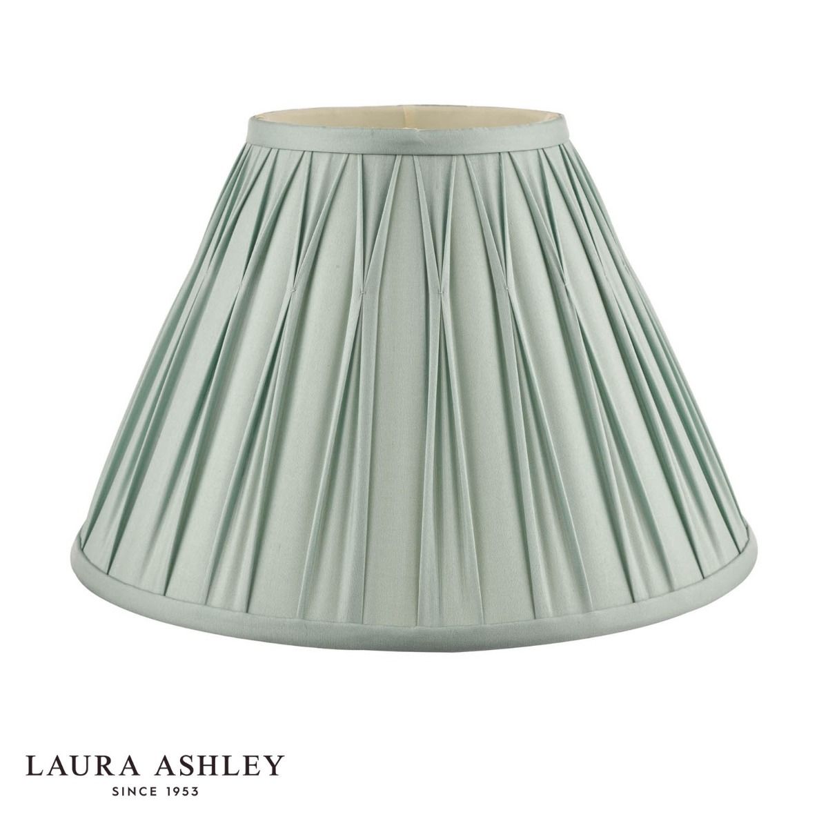 Laura Ashley Fenn Silk Empire Drum Shade Duck Egg 35cm/14 inch