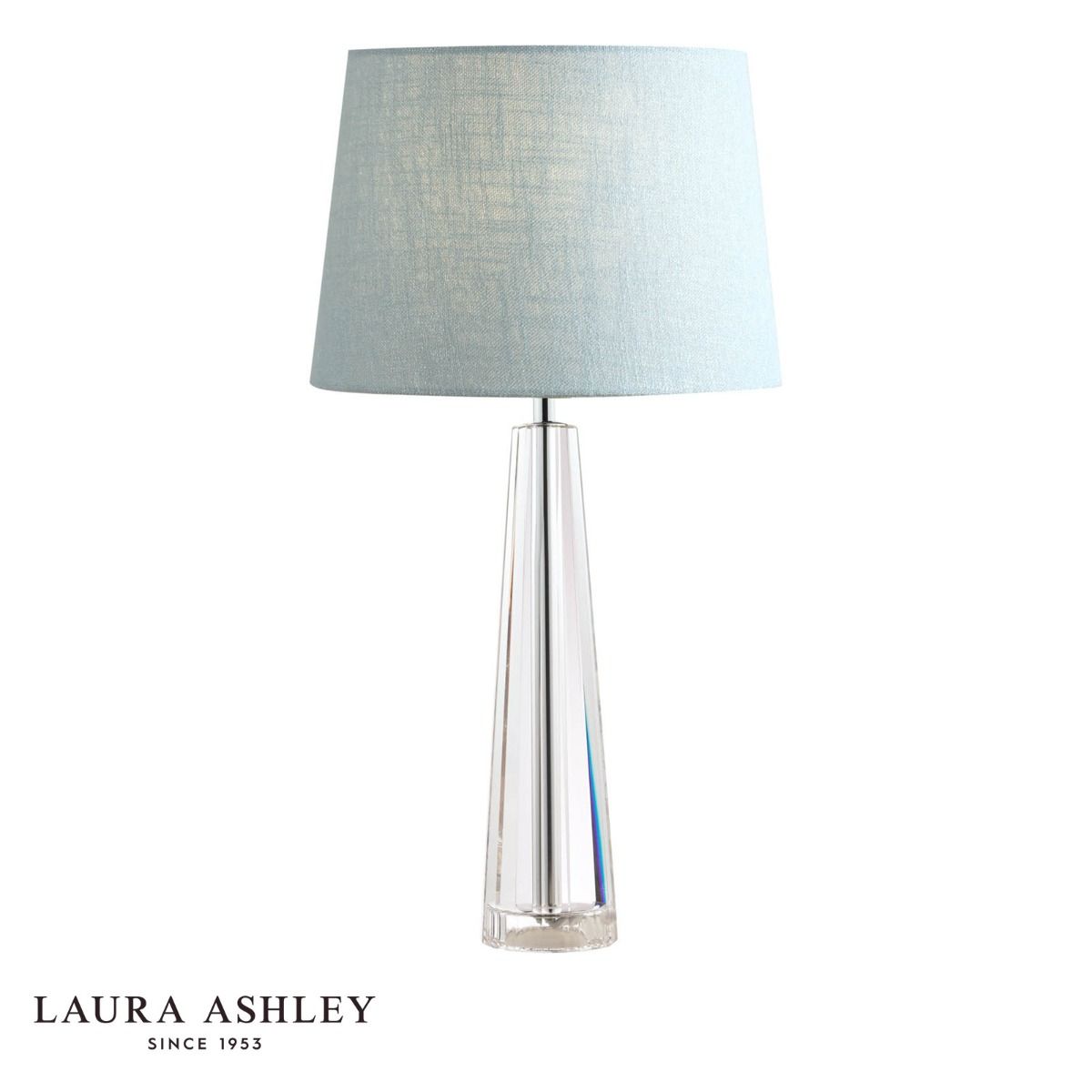 Laura Ashley Blake Medium Table Lamp Crystal Polished Chrome Base Only