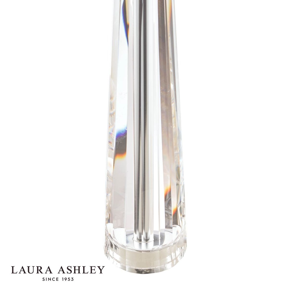 Laura Ashley Blake Medium Table Lamp Crystal Polished Chrome Base Only