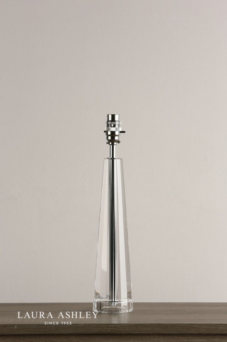Laura Ashley Blake Large Table Lamp Crystal Polished Chrome Base Only