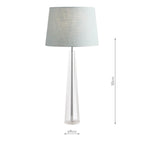 Laura Ashley Blake Large Table Lamp Crystal Polished Chrome Base Only