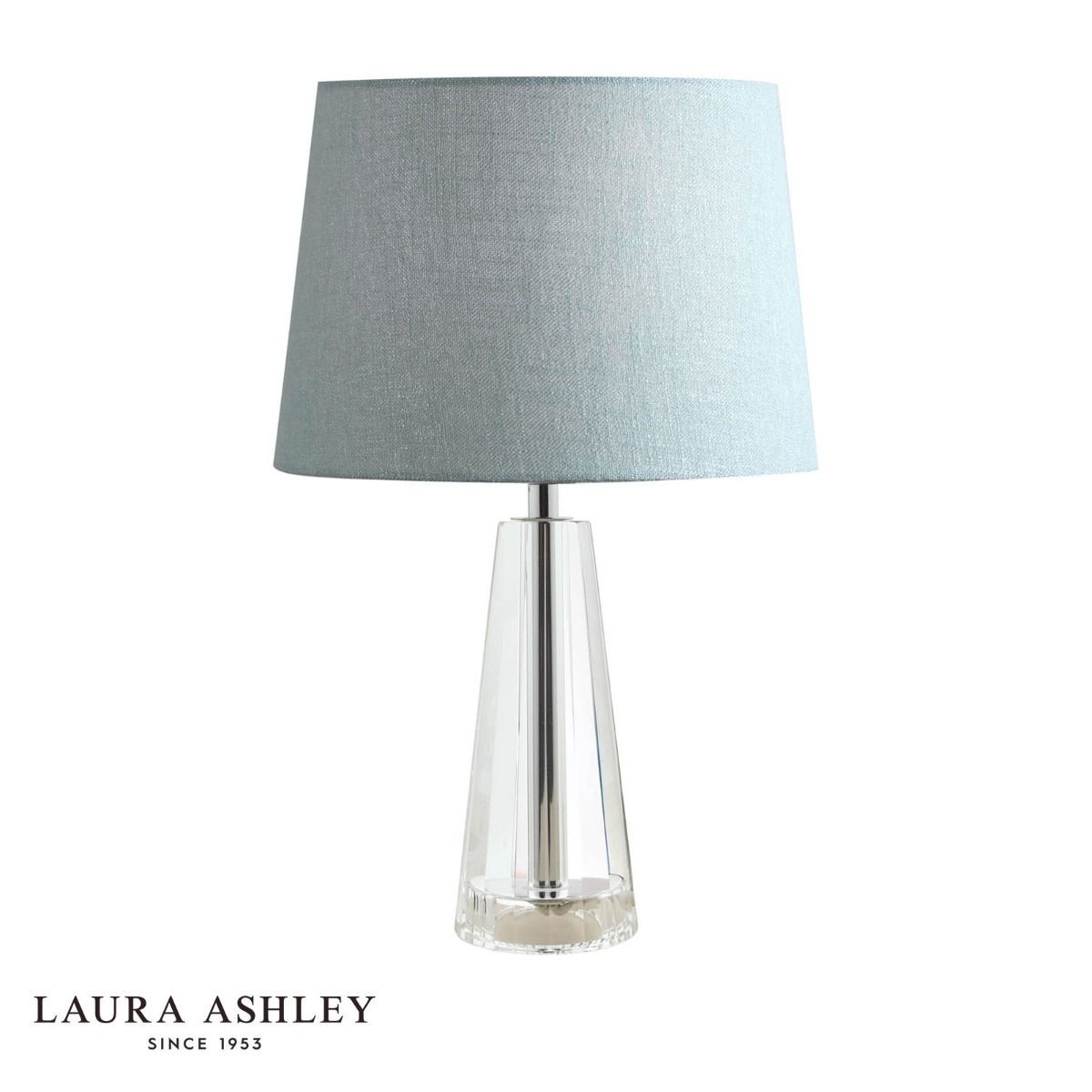 Laura Ashley Blake Small Table Lamp Crystal Polished Chrome Base Only