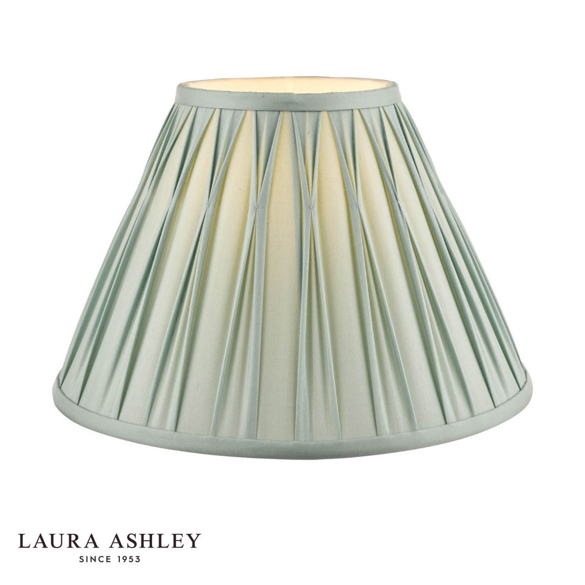 Laura Ashley Fenn Silk Empire Drum Shade Duck Egg 40cm/16 inch