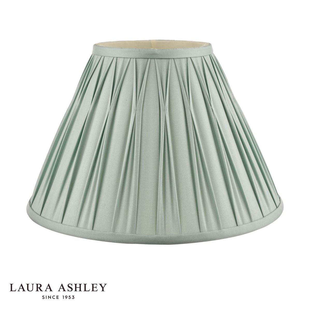 Laura Ashley Fenn Silk Empire Drum Shade Duck Egg 40cm/16 inch