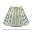 Laura Ashley Fenn Silk Empire Drum Shade Duck Egg 40cm/16 inch
