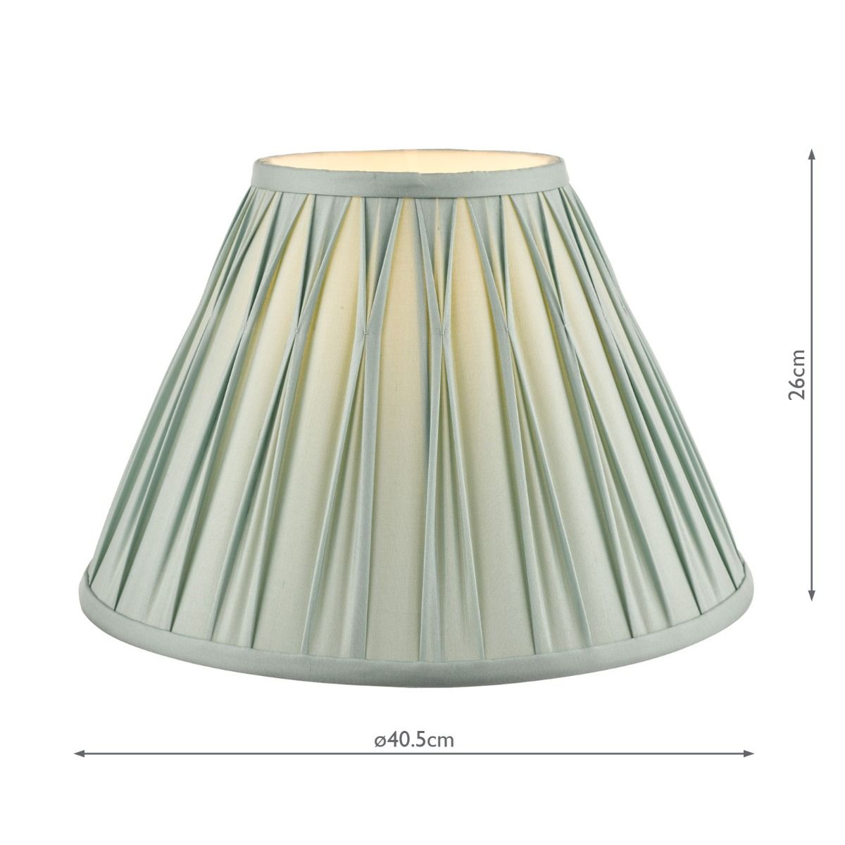 Laura Ashley Fenn Silk Empire Drum Shade Duck Egg 40cm/16 inch
