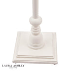 Laura Ashley Tate Wooden Floor Lamp Distressed Off White Base Only
