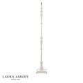 Laura Ashley Tate Wooden Floor Lamp Distressed Off White Base Only