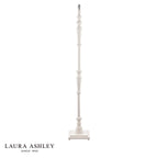 Laura Ashley Tate Wooden Floor Lamp Distressed Off White Base Only