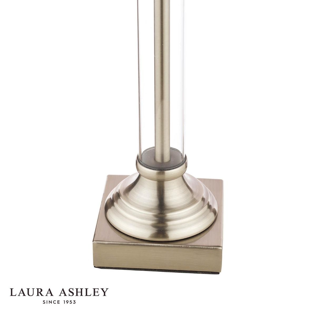 Laura Ashley Winston Table Lamp Antique Chrome & Glass Base Only