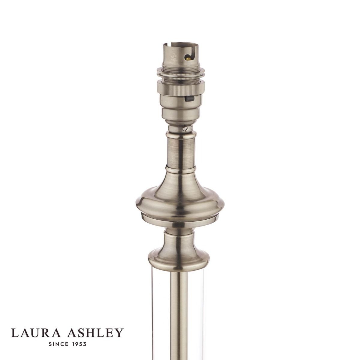 Laura Ashley Winston Table Lamp Antique Chrome & Glass Base Only
