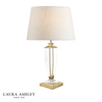 Laura Ashley Carson Medium Table Lamp Antique Brass & Crystal Base Only