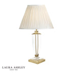 Laura Ashley Carson Medium Table Lamp Antique Brass & Crystal Base Only