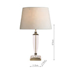 Laura Ashley Carson Medium Table Lamp Antique Brass & Crystal Base Only
