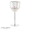 Laura Ashley Vienna Table Lamp Polished Chrome and Crystal