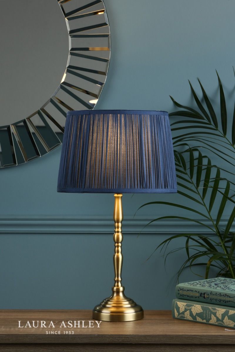 Laura Ashley Corey Antique Brass Candlestick Table Lamp Base Only