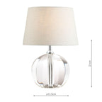 Laura Ashley Lydia Petite Table Lamp Cut Crystal Glass Base Only