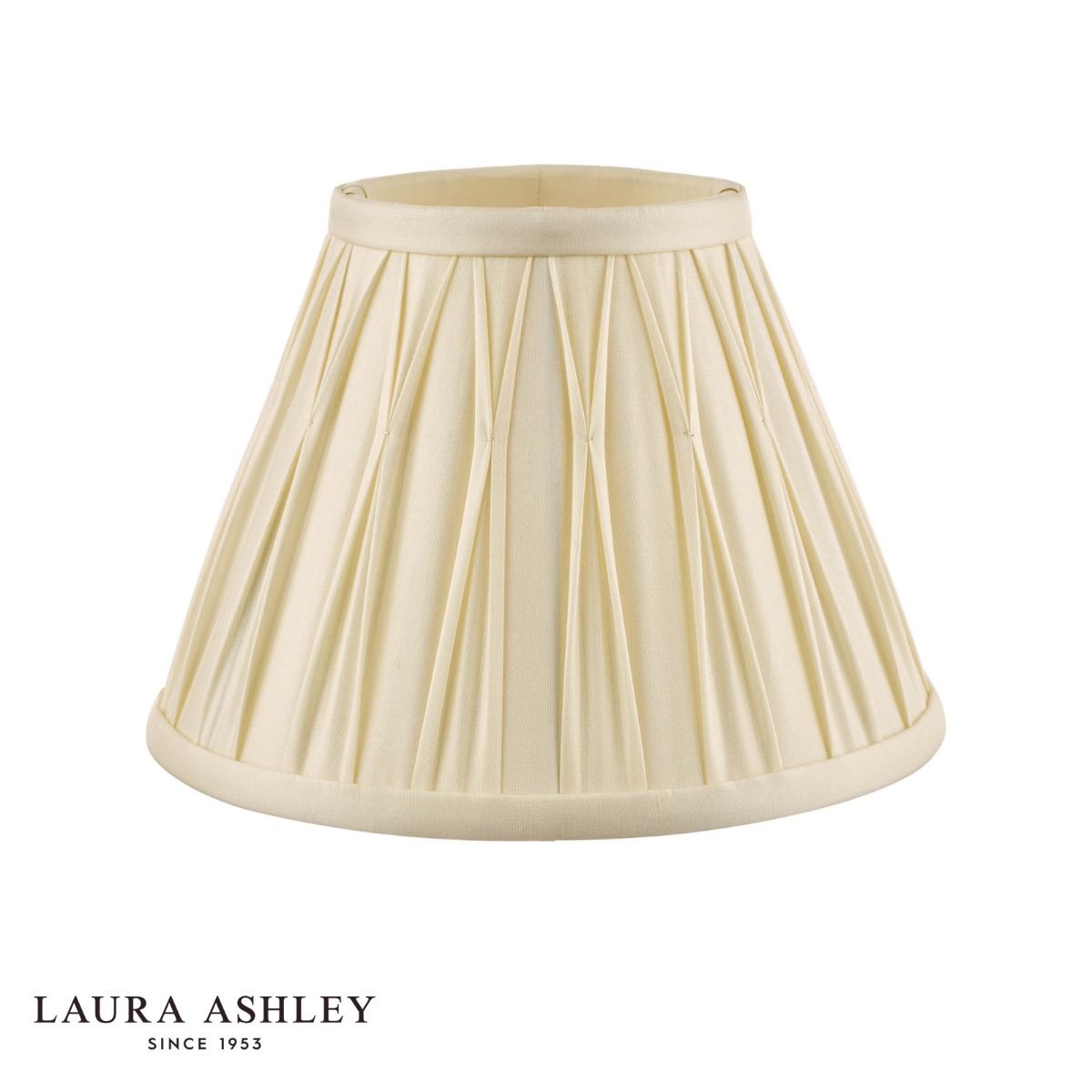 Laura Ashley Fenn Silk Empire Drum Shade Ivory 20cm/8 inch